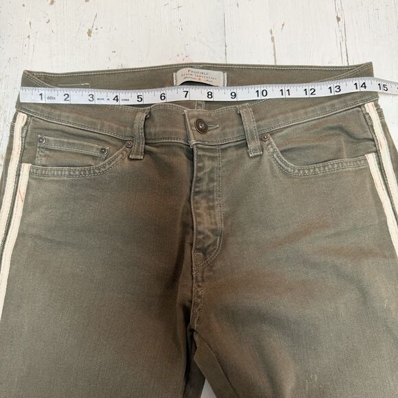 Principle Jeans 28 Mid Rise Skinny Dreamer Olive Green $166 MSRP - Picture 8 of 12